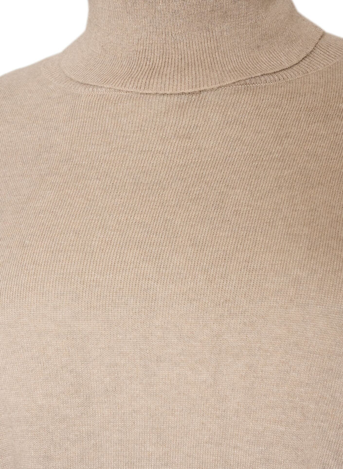 Poologenser med l&oslash;s passform, Beige, Packshot image number 2