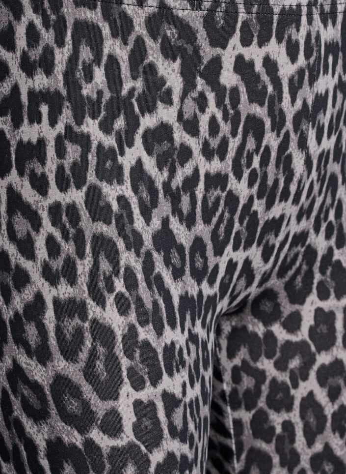 Viskose leggings med leopardmønster, Grå, Packshot image number 2