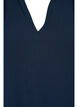Bluse i viskose med lange ermer og smock, Navy Blazer, Packshot image number 2