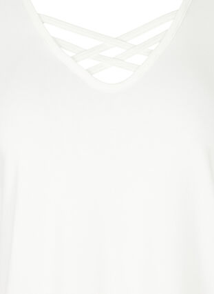 Zizzi T-shirt, Warm Off-white, Packshot image number 2