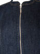 Figurn&aelig;r denimjakke med glidel&aring;s, Bl&aring;, Packshot image number 2