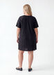 Jerseytunika med teksturerte striper, Svart, Model image number 1
