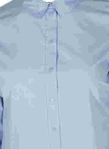 Økologisk bomullsskjorte med krave og knapper, Blue Heron, Packshot image number 2