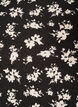 Bluse med lange ermer og blomstertrykk, Svart, Packshot image number 2