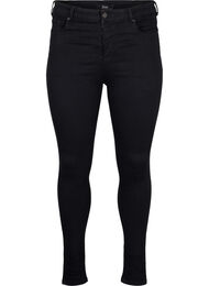 Supersmale jeans med høy midje, Black, Packshot