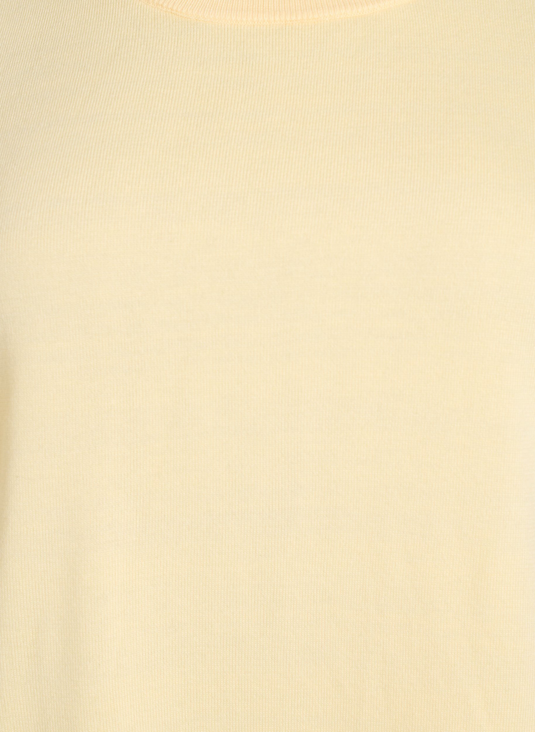 ZizziFinstrikket bluse med korte ermer, Gul, Packshot image number 2