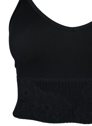 Zizzi Sømløs BH, Black, Packshot image number 2