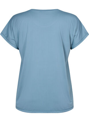 Kortermet trenings T-skjorte, Smoke Blue, Packshot image number 1