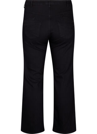 Zizzi Regular fit Gemma jeans med høyt liv, Black, Packshot image number 1