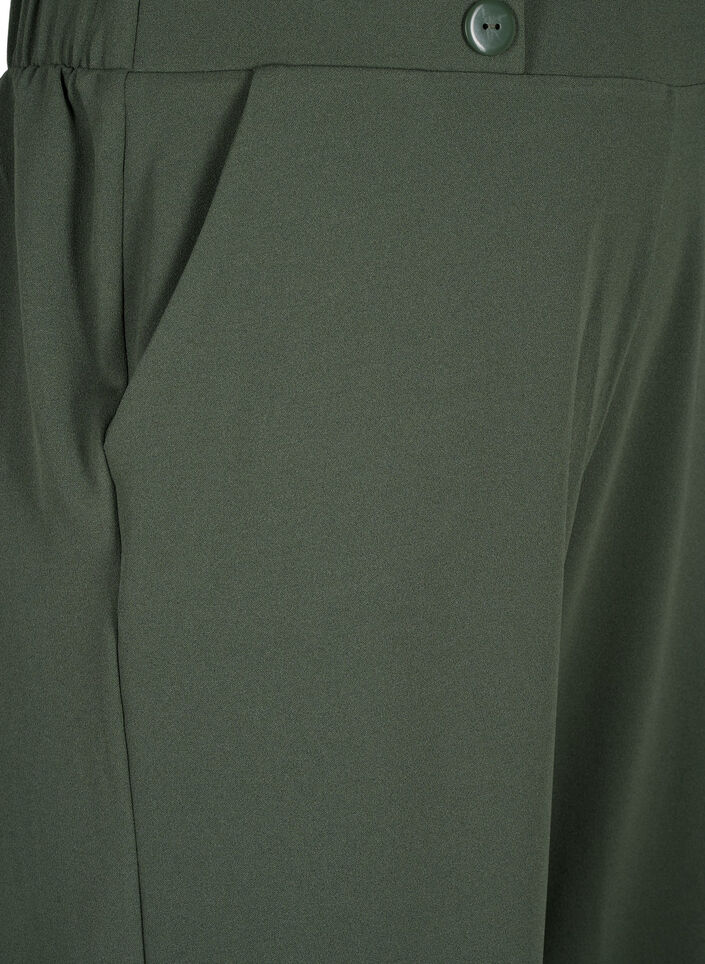 7/8-bukser med l&oslash;s passform, Gr&oslash;nn, Packshot image number 2