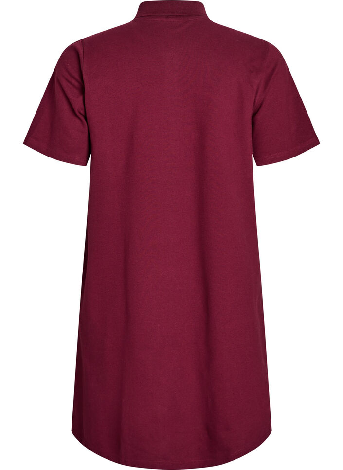 Kort A-formet polokjole, Mørk Bordeaux, Packshot image number 1