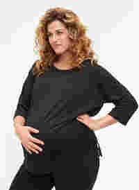 Treningsgenser til gravide med 3/4-ermer, Black, Model