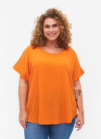 Kortermet bluse med rund hals, Exuberance, Model