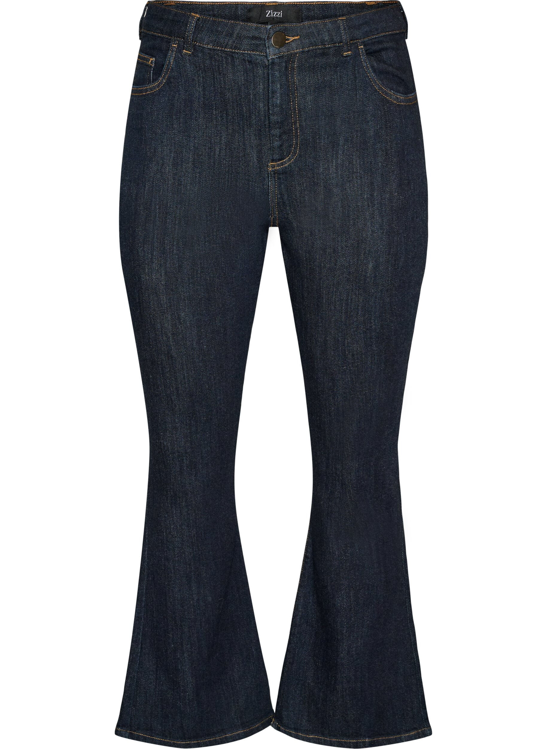 Ellen bootcut-jeans med h&oslash;y midje
