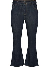Ellen bootcut-jeans med h&oslash;y midje, Bl&aring;