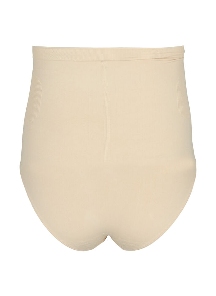 Shapewear truse med høyt liv, Beige, Packshot image number 1