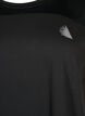 Trenings T-skjorte med rund hals, Black, Packshot image number 2