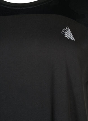 Trenings T-skjorte med rund hals, Black, Packshot image number 2