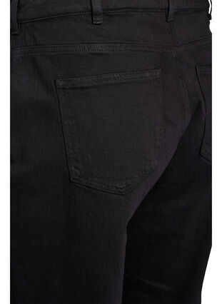 Zizzi Løse jeans med avkortet lengde, Black Washed, Packshot image number 3