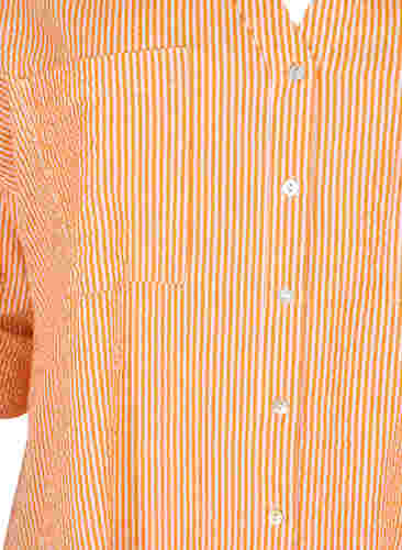 Stripete skjorte i bomull med 3/4-ermer, Exuberance Stripe, Packshot image number 2