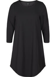 Ensfarget kjole med a-form, Black