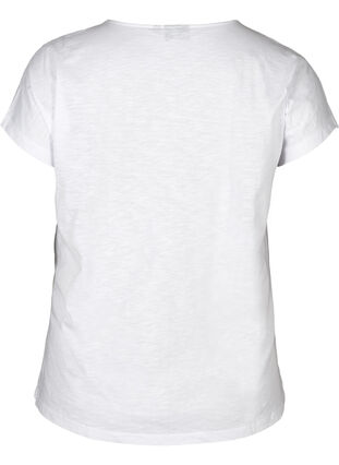 T-skjorte med pring, Bright White W. mood indigo, Packshot image number 1