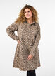 Langermet denimkjole med sebratrykk, Brown Zebra AOP, Model image number 0