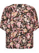 Viskosebluse med V-hals, Rosa, Packshot image number 0