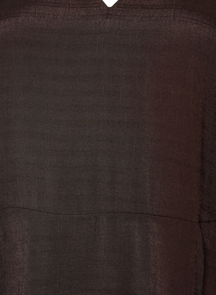 A-formet kjole med lagdelte volanger, Brun, Packshot image number 2