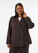 Dobbeltradet blazer med Loose fit, Brun, Model image number 0