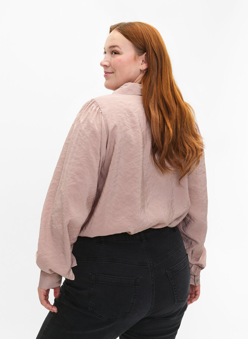 Langermet skjorte i Tencel ™ Modal, Goat, Model image number 1