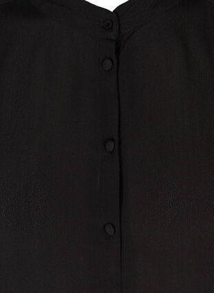 Lang viskoseskjorte med perler, Black, Packshot image number 2