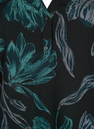 FLASH - bluse med lange ermer og trykk, Black Scarab Flower, Packshot image number 2