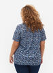 FLASH - Mønstret T-skjorte med V-hals, Blue Green Ditsy, Model image number 1