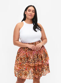Skjørt med smock og mønster, Colorful Ethnic, Model