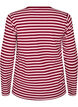 Stripete bluse med lange ermer, Rosa, Packshot image number 1