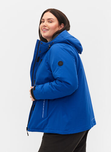 Skijakke med justerbar bunn og hette, Surf the web, Model image number 3