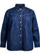 Denimskjorte med nagler, Blå, Packshot image number 0