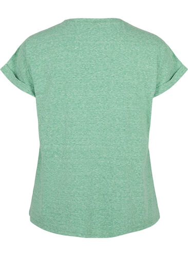 Melert T-skjorte med korte ermer, Jolly Green Mél, Packshot image number 1