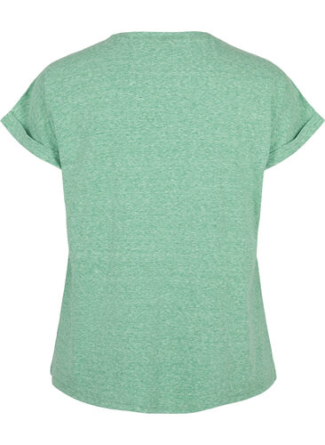 Melert T-skjorte med korte ermer, Jolly Green Mél, Packshot image number 1