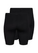 Sykkelshorts i viskose, 2 stk., Svart, Packshot image number 1