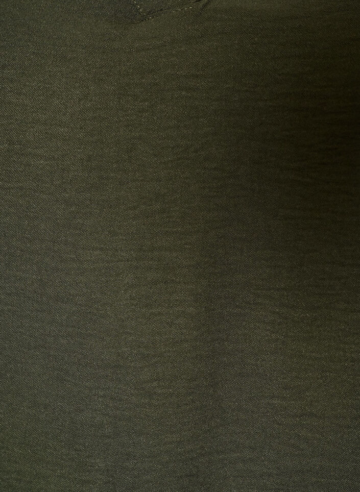 Bluse med blondeermer og ballongfasong, Gr&oslash;nn, Packshot image number 2