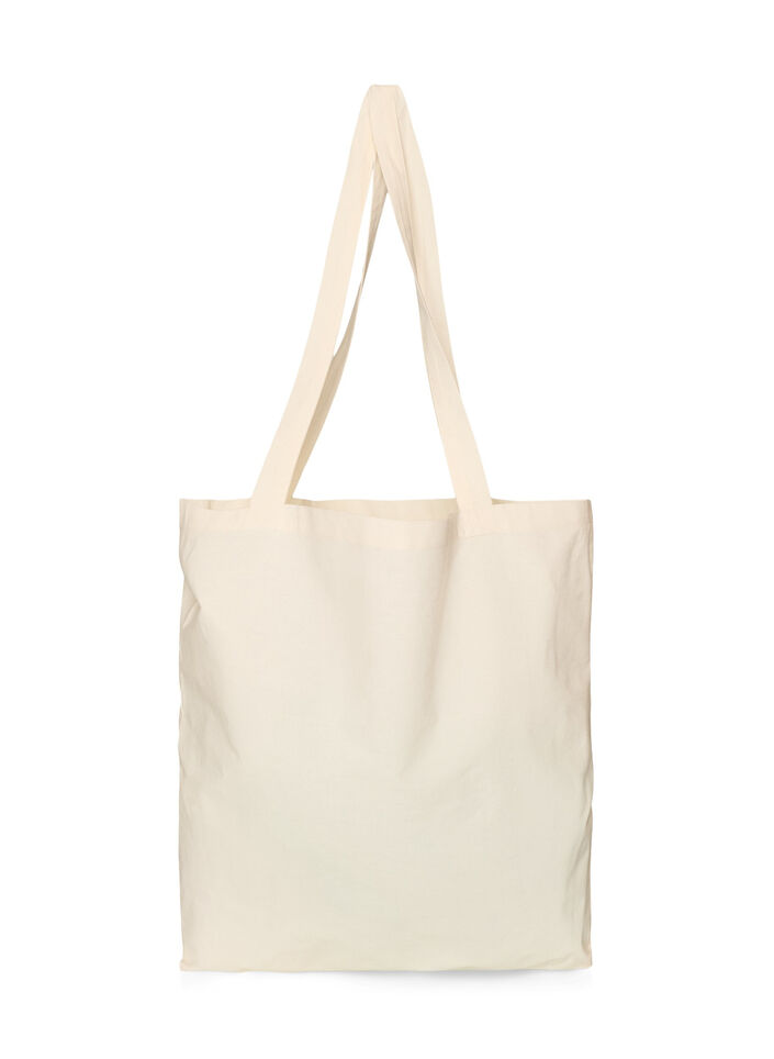 Tote bag med trykk, Svart, Packshot image number 1