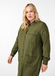 Skjortekjole med lommer, Winter Moss, Model image number 2