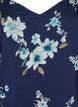 Chiffon festkjole med lange ermer, Bl&aring;, Packshot image number 2