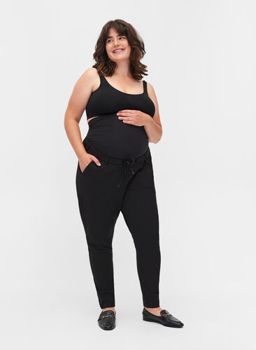 Maddison bukser til gravide, Black, Model image number 0