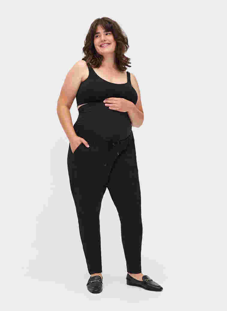 Maddison bukser til gravide, Black, Model image number 0