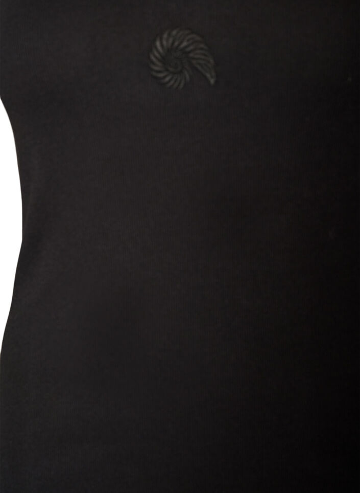 Figurn&aelig;r topp med motiv, Svart, Packshot image number 2
