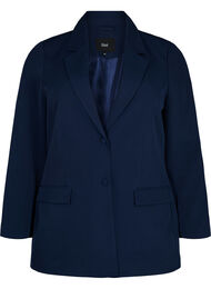 Klassisk blazer med knappelukking, Navy Blazer