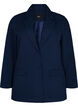 Klassisk blazer med knappelukking, Navy Blazer, Packshot image number 0